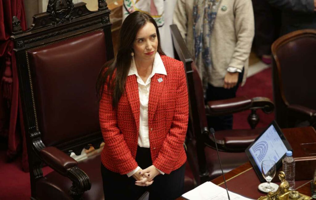 La titular del Senado y vicepresidenta de la Nación, Victoria Villarruel. (Foto: NA).