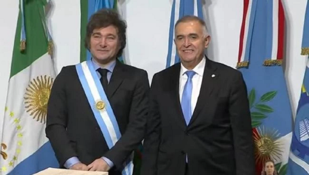 Javier Milei y Osvaldo Jaldo.